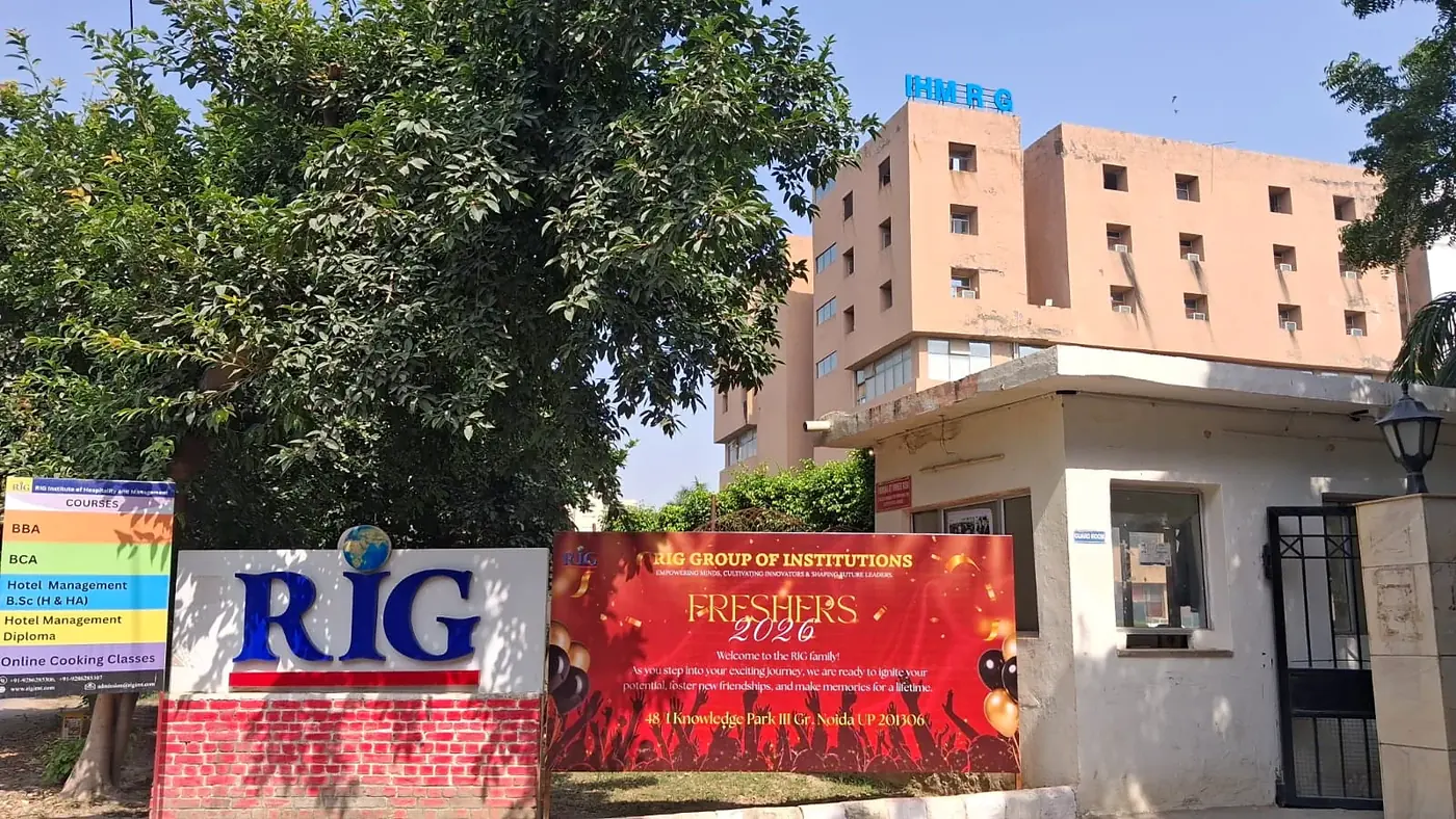 RIG campus entrance and building, Knowledge Park III, Greater Noida