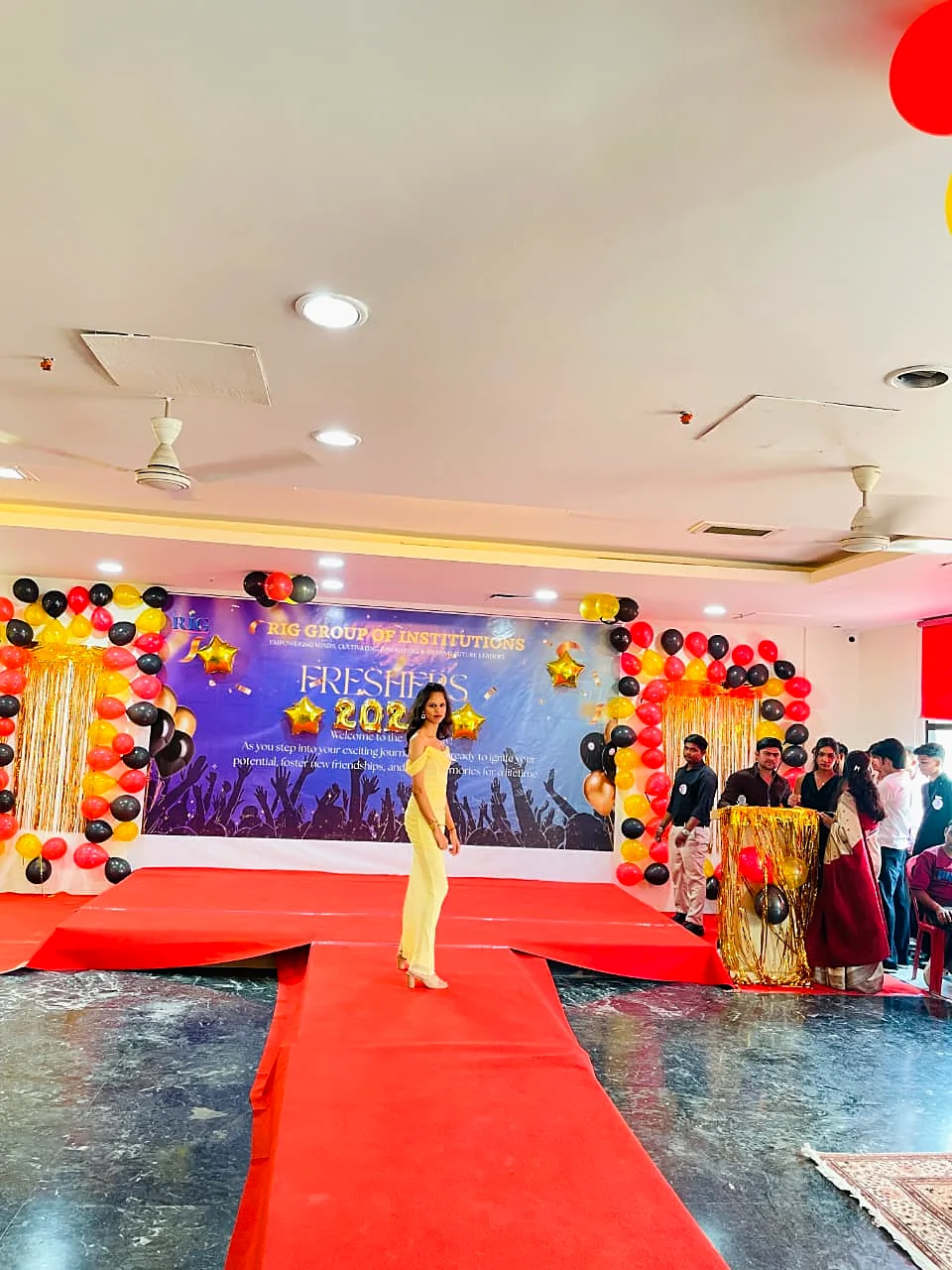Ramp walk on the red carpet at Freshers 2026