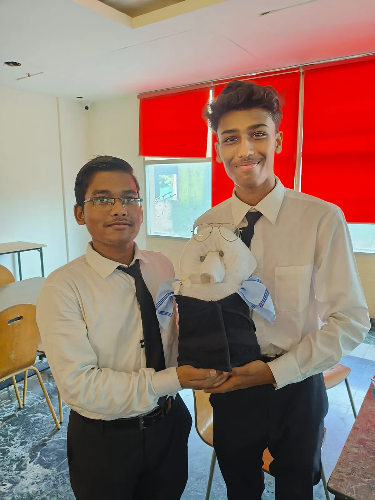 Towel art workshop in housekeeping